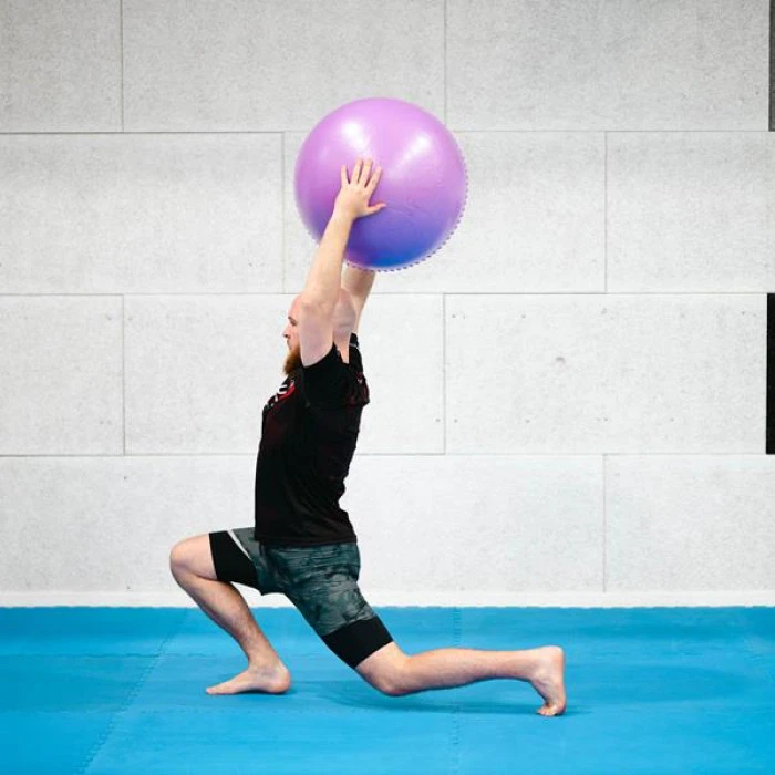 Гимнастический мяч 55 см HMS YB03N фиолетовый