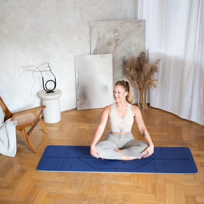 Коврик для йоги YM11 DARK BLUE HMS