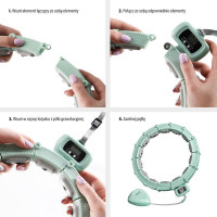 Обруч магнитный с весом + счетчиком HMS HHM14 зеленый