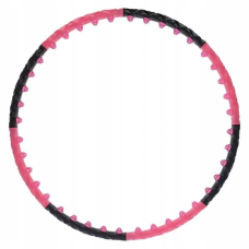 Массажный обруч Хула Хуп HHP024 HULA HOP 1,6KG 110CM HMS - черно-розовый