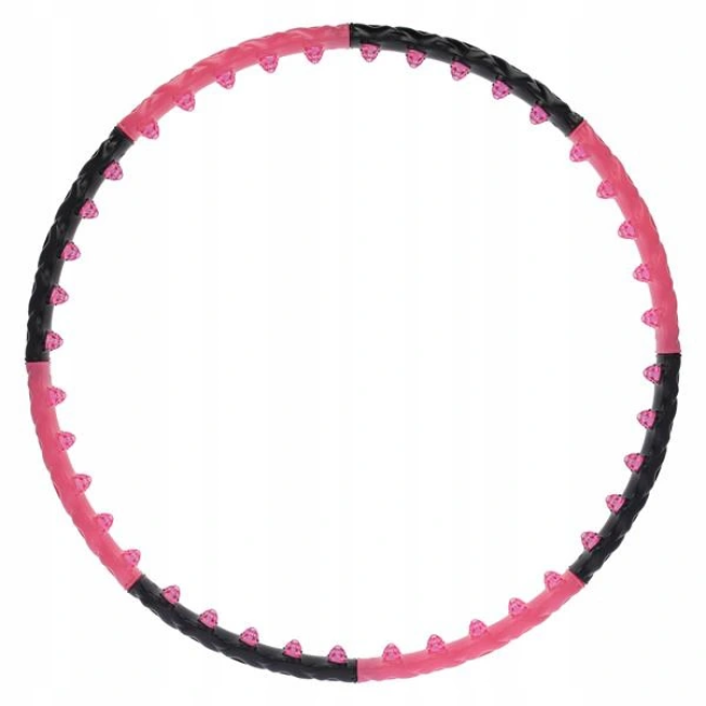 Масажний обруч Хула Хуп HHP024 HULA HOP 1,6KG 110CM HMS - чорно-рожевий