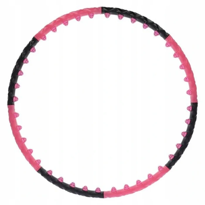 Масажний обруч Хула Хуп HHP024 HULA HOP 1,6KG 110CM HMS - чорно-рожевий