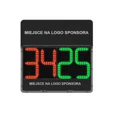 Электронное табло для смены игроков – двустороннее с двойным местом для логотипа спонсора + чемодан