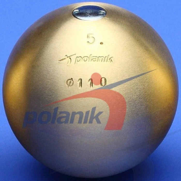 Мяч латунный соревновательный Polanik 5 кг, диам. 110 мм IAAF I-00-0199