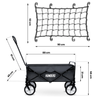 Візок розкладний з сіткою Humberg HM-511 80 л, чорний