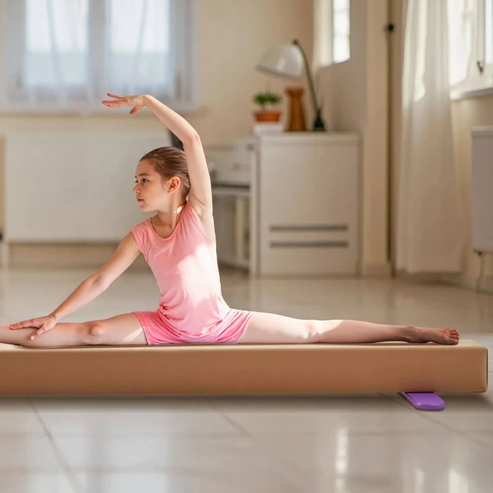 Детская гимнастическая балка VEVOR МД-89 2,4м, бежевый