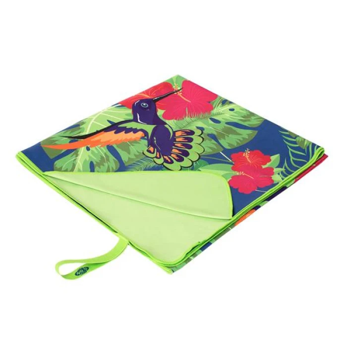 Полотенце из микрофибры 160х80 см NILS NCR14 FLOWERS