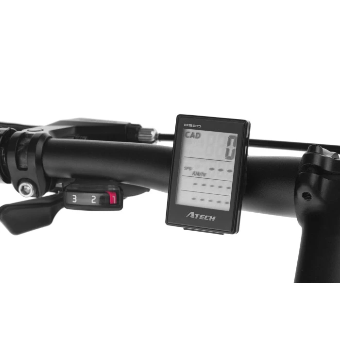 Велокомп'ютер безпровідниковий ATECH BS-20 20 - чорний