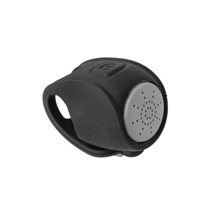 Електричний дзвінок на батарейках, силіконовий, водонепроникний, чорний