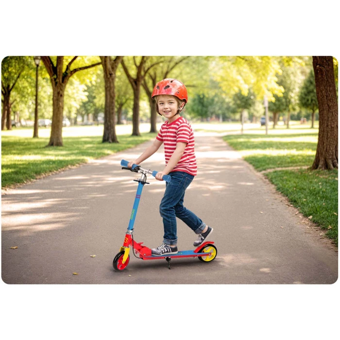 Детский самокат Ricokids Kodi голубовато-красный