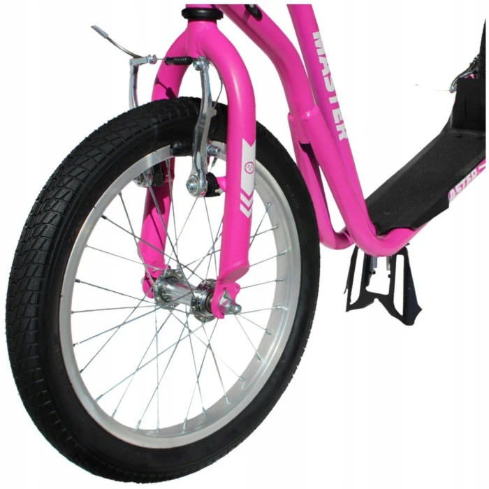 Самокат с надувными колесами MASTER Rebel Pink 16/12”