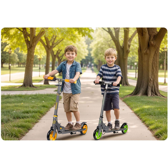 Самокат детский Ricokids Kodi серо-зеленый
