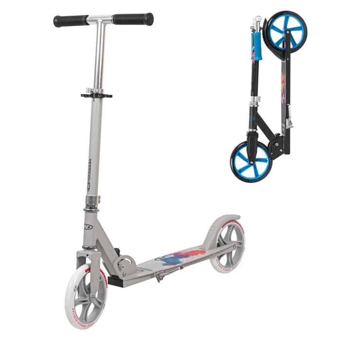 Складной самокат WORKER Molden 205 mm - серо-красный