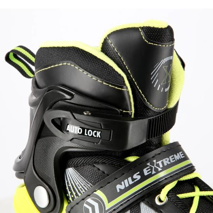 Роликовые коньки 4в1 NILS EXTREME NH18192 размер L 39-43, черно-желтые