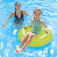 Круг для плавания надувной INTEX 59258 желтый, 76 см