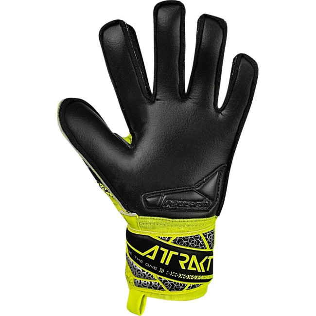 Рукавички воротарські Reusch Attrakt Silver Junior 5572215 2025 р.6, жовто-чорний