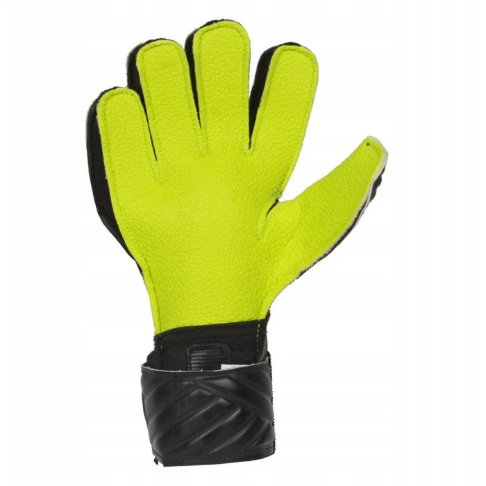 Перчатки вратарские True р.6, черно-салатовые