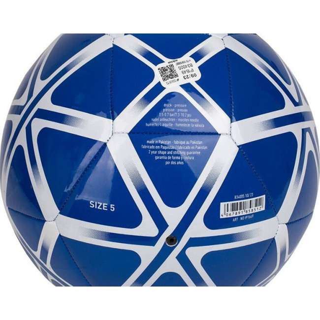 М'яч футбольний Adidas Starlancer Club IP1649 розмір 5, синій