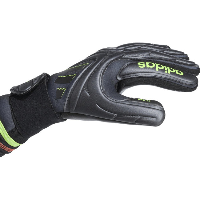 Перчатки вратарские Adidas Copa Pro czarne JN5335 г. 9,5, черно-зеленые