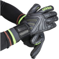 Перчатки вратарские Adidas Copa Pro czarne JN5335 г. 9,5, черно-зеленые