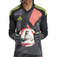 Перчатки вратарские Adidas Copa Pro czarne JN5335 г. 9,5, черно-зеленые