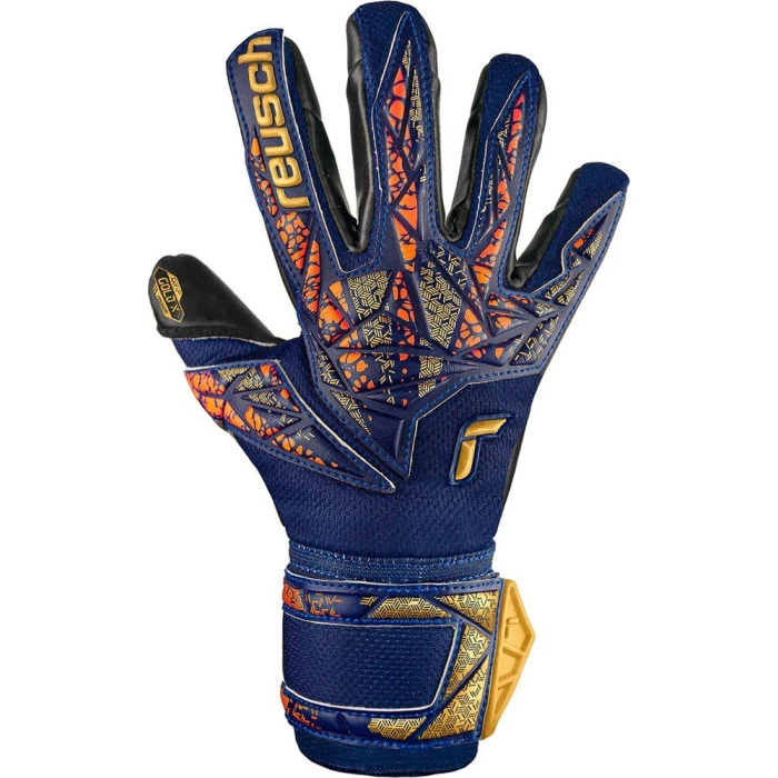 Перчатки вратарские Reusch Attrakt Gold X 5470945 4411 г.10, сине-желтый