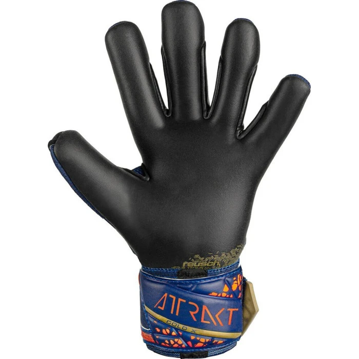 Перчатки вратарские Reusch Attrakt Gold X 5470945 4411 г.10, сине-желтый
