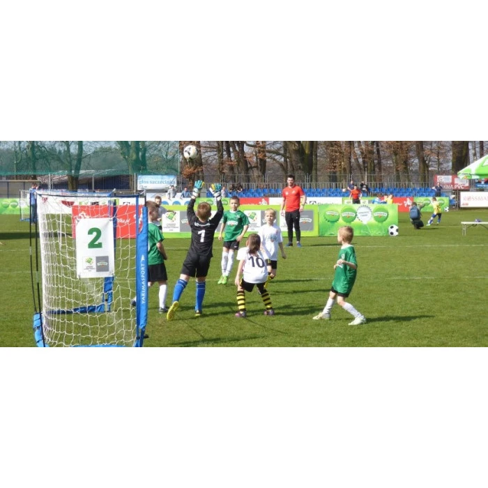 Футбольные ворота Yakimasport UNI 300 x 155 см, бело-синие