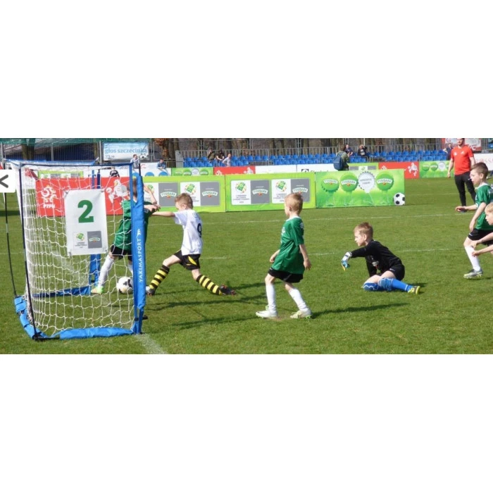 Футбольные ворота Yakimasport UNI 300 x 155 см, бело-синие