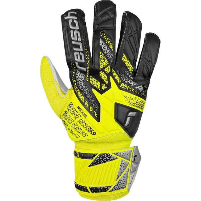 Перчатки вратарские Reusch Attrakt Solid 5570515 2014 г.8, желто-черные