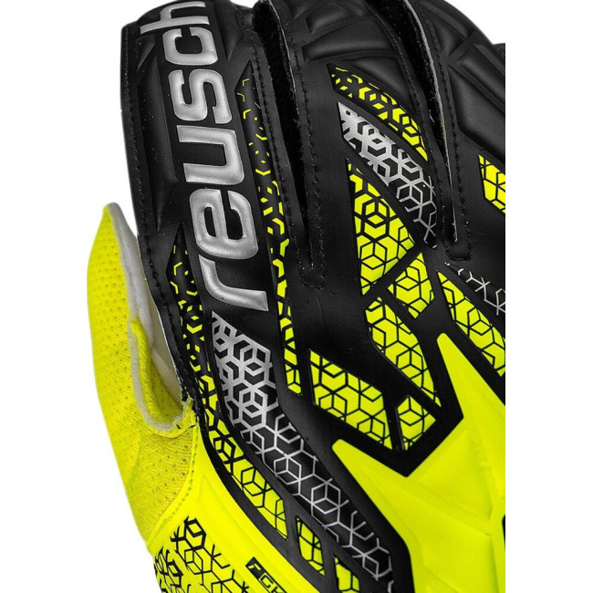 Перчатки вратарские Reusch Attrakt Solid 5570515 2014 г.8, желто-черные