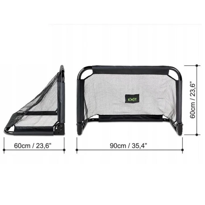 Ворота футбольные складные Exit Pico 90x60 cm (2 szt.)