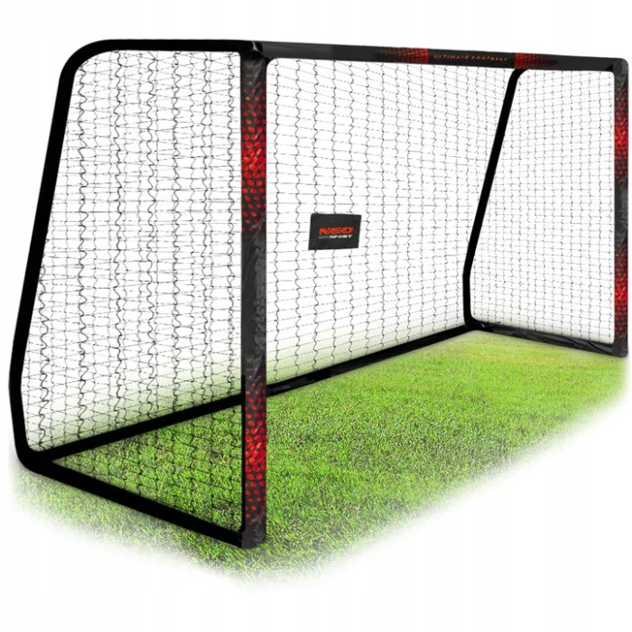 Ворота футбольные Neo-Sport Dots NS-473 300 х 200 х 120 см, черно-красные