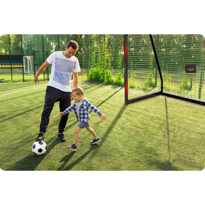 Ворота футбольные Neo-Sport Dots NS-473 300 х 200 х 120 см, черно-красные