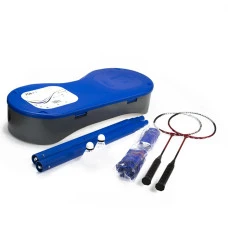 Набор 2в1 NILS ZSB2 + 2 ракетки + 3 волана + чехол, синий