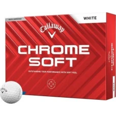 М'ячі для гольфу Callaway Chrome Soft 2024 12 шт, білі