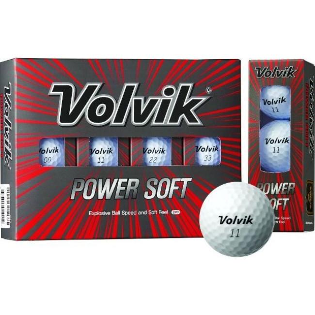 М'ячі для гольфу Volvik Power Soft 12 шт, білі