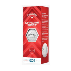 Мячи для гольфа Callaway Chrome Soft 2024 3 шт, белые