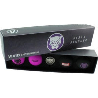 Мячи для гольфа Volvik Marvel Black Panther 4 шт., черно-фиолетовые.