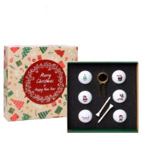 Мячи для гольфа Toma Merry Christmas 6 шт, белые