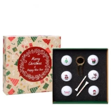 М'ячі для гольфу Toma Merry Christmas 6 шт, білі