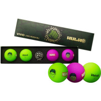 Мячи для гольфа Volvik Marvel Hulk 4шт, зелено-фиолетовые