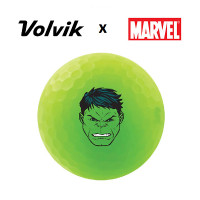 Мячи для гольфа Volvik Marvel Hulk 4шт, зелено-фиолетовые