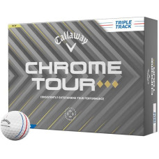 Мячи для гольфа Callaway Chrome Tour Triple Diamond 2025 12 шт, белые