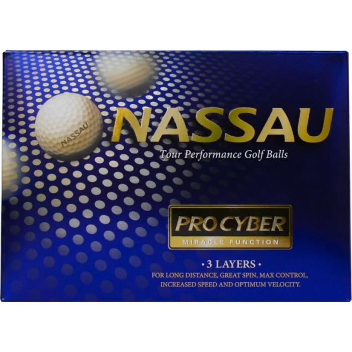 Мячи для гольфа Nassau Pro Cyber 12 шт, розовые
