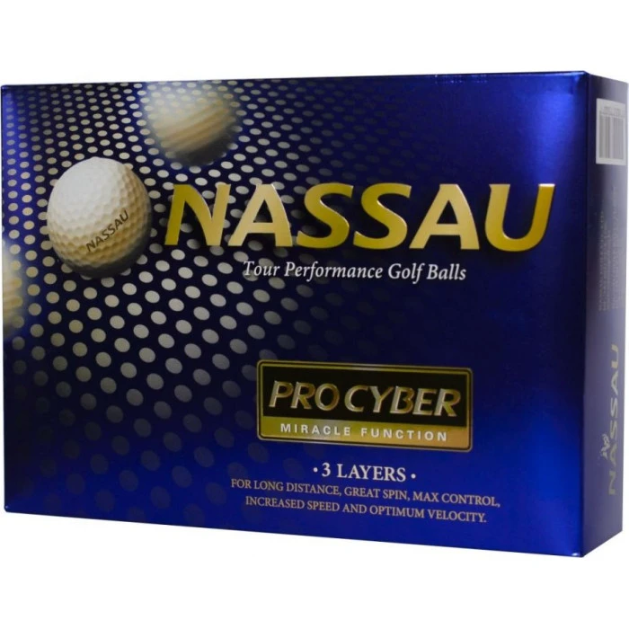 Мячи для гольфа Nassau Pro Cyber 12 шт, розовые