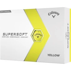 М'ячі для гольфу Callaway Supersoft 2023 12 шт, жовті