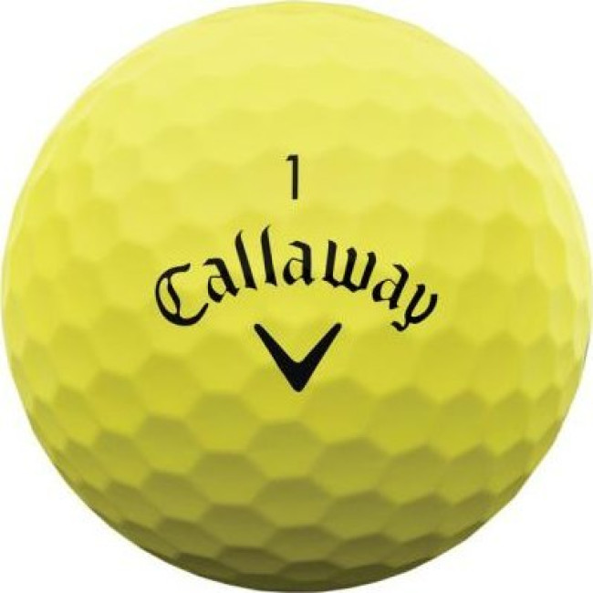 М'ячі для гольфу Callaway Supersoft 2023 12 шт, жовті