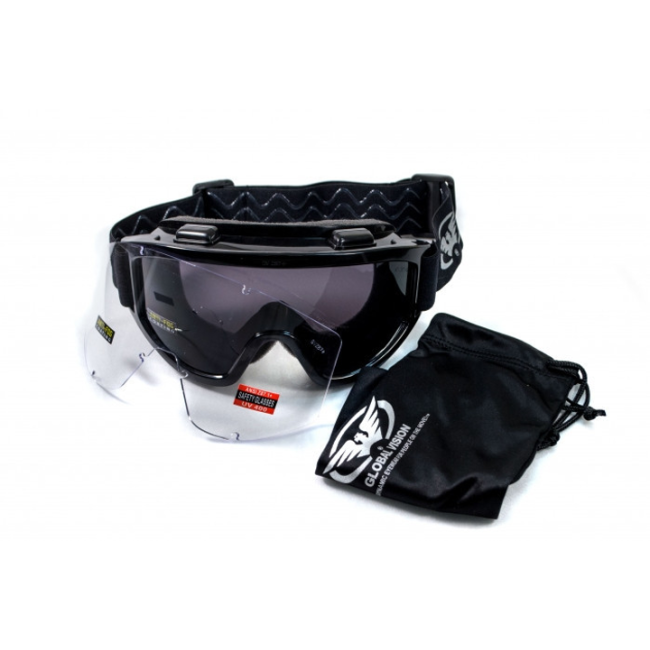Окуляри лижні Global Vision Wind-Shield KIT Anti-Fog, змінні лінзи 2 шт.