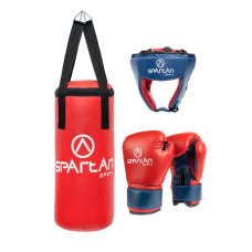 Детский боксерский набор SPARTAN (мешок 5 кг, перчатки, шлем)
